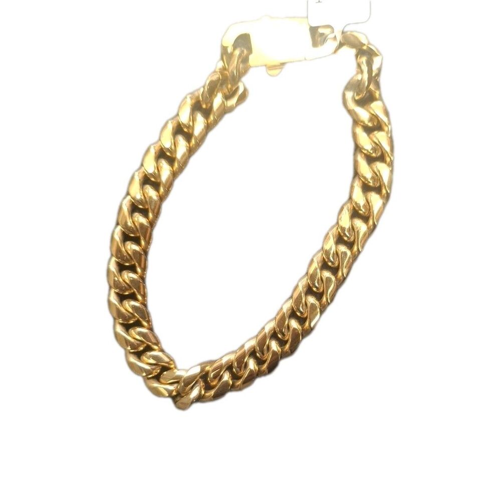 Soldi Bold, Signature Curb Link Bracelet in Stainless Steel with Gold Tone